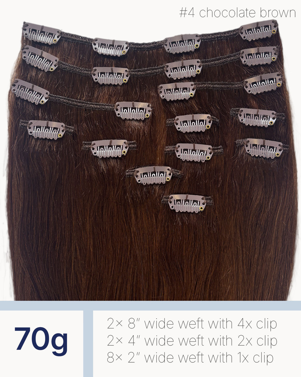 clada Full Head Clip-Ins hair extensions, product overview