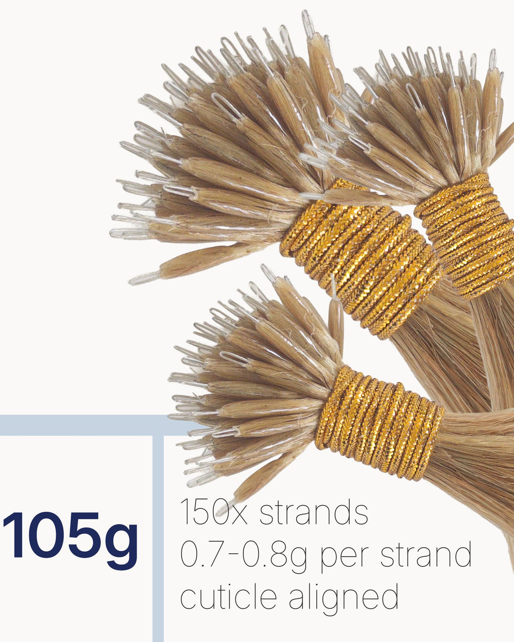 clada Nano Ring Extensions 3-Pack hair extensions, product overview