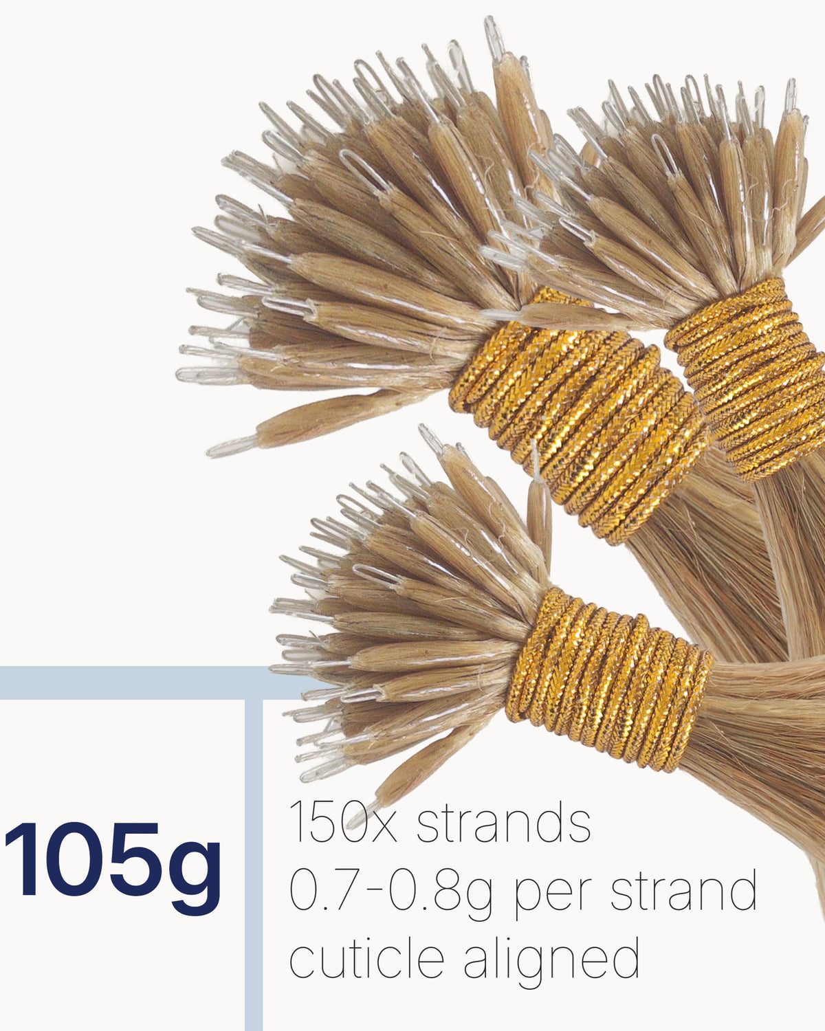 clada Nano Ring Extensions 3-Pack hair extensions, product overview