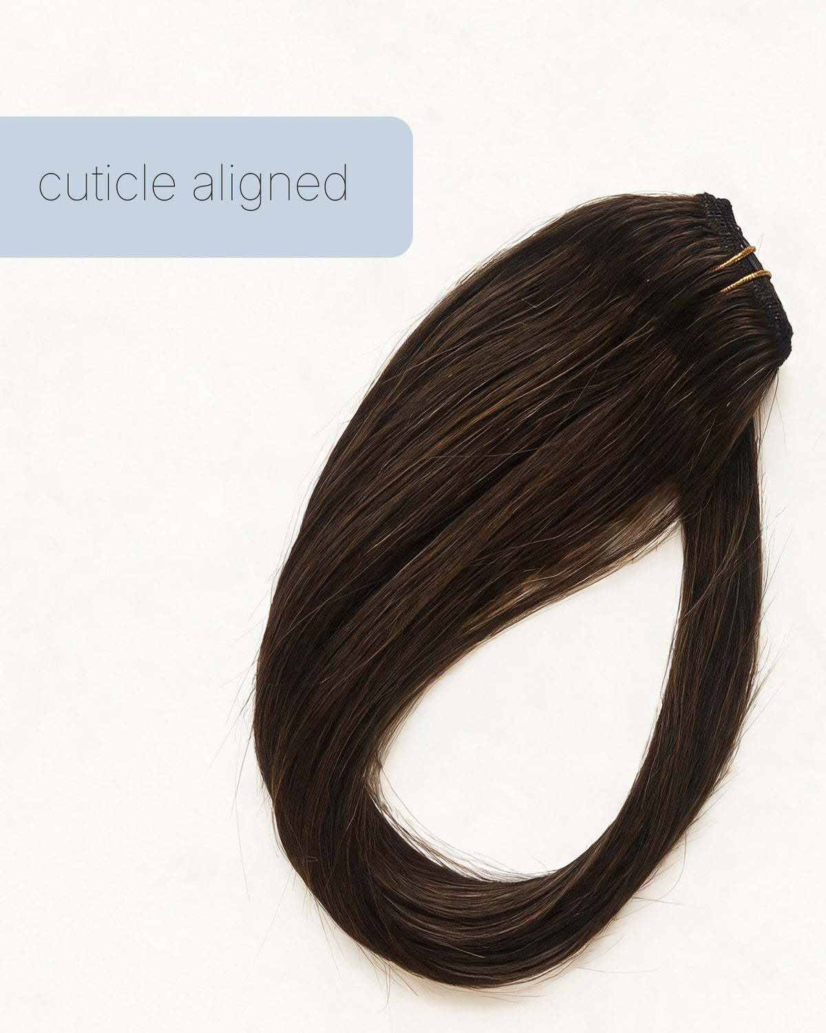clada Half Head Clip-Ins hair extensions, cuticle detail